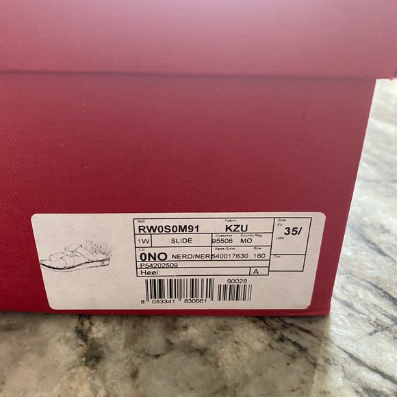 NWT Valentino Garavani Slide Feather Sandal - best offer - Picture 10 of 12